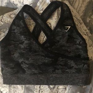 COPY - Gym shark Camo Seamless Sports Bra